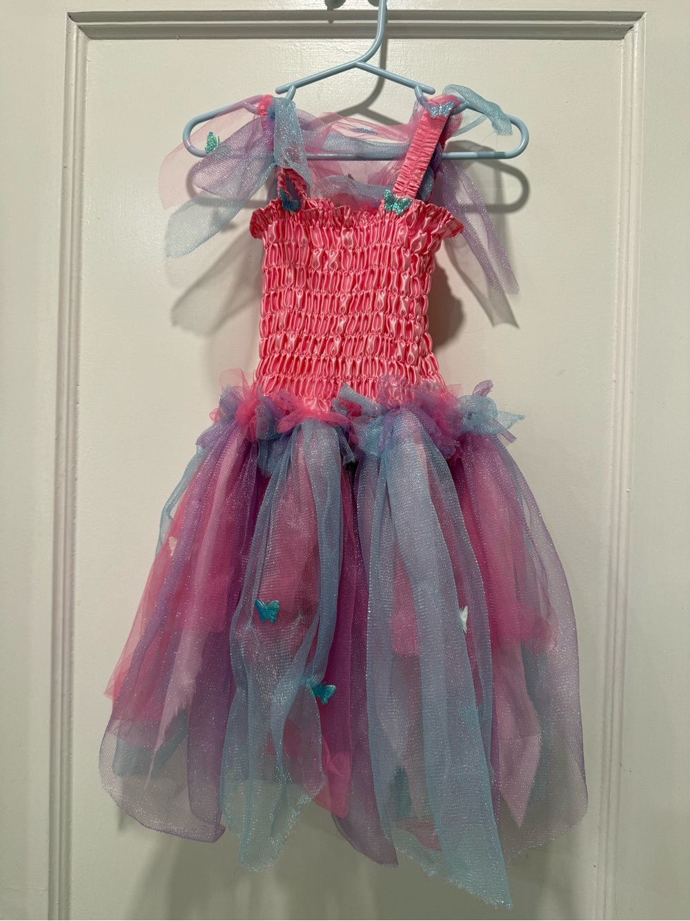 Great Pretenders Girls Pink & Purple Butterfly Fairy Tulle DressCostume Size 5/6